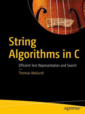 cover image of String Algorithms in C